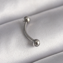 Mey İthalat® 316L Çelik Gümüş Renk Topçuk Model Piercing