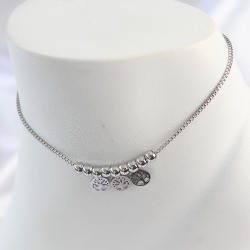 Mey İthalat® 316L Çelik Gümüş Renk Yaşam Ağacı Model Kadın Halhal