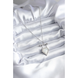 Mey İthalat® 316L Çelik Gümüş Renk Zirkon Taş Detay Kadın Kolye