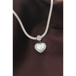 Mey İthalat® 316L Çelik İtalyan Zincir Kalp Kolye