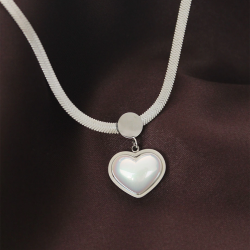 Mey İthalat® 316L Çelik İtalyan Zincir Kalp Kolye