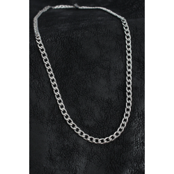 Mey İthalat® 316L Çelik Kalın Klasik Zincir Model Gümüş Renk Erkek Kolye