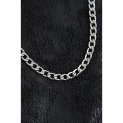 Mey İthalat® 316L Çelik Kalın Klasik Zincir Model Gümüş Renk Erkek Kolye