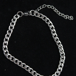 Mey İthalat® 316L Çelik Klasik Model Gümüş Renk Erkek Bileklik