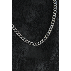 Mey İthalat® 316L Çelik Klasik Oval Zincir Model Gümüş Renk Erkek Kolye