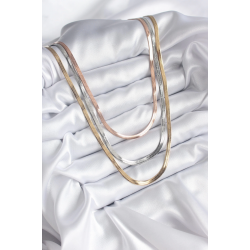 Mey İthalat® 316L Çelik Mix Renk İtalyan Zincir Model Kadın Kolye