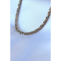 Mey İthalat® 316L Çelik Mix Renk Kral Zincir Model Erkek Kolye