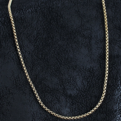 Mey İthalat® 316L Çelik Örme Zincir Model Gold Renk Erkek Kolye