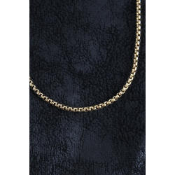 Mey İthalat® 316L Çelik Örme Zincir Model Gold Renk Erkek Kolye