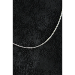 Mey İthalat® 316L Çelik Örme Zincir Model Gümüş Renk Erkek Kolye