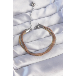 Mey İthalat® 316L Çelik Renkli İtalyan Zincir Model Çoklu Bileklik