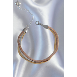 Mey İthalat® 316L Çelik Renkli İtalyan Zincir Model Çoklu Bileklik