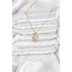 Mey İthalat® 316L Çelik Zincir Gold Renk Balerin Model Kadın Kolye