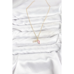 Mey İthalat® 316L Çelik Zincir Gold Renk Balık Kuyruğu Model Zirkon Taşlı Kadın Kolye