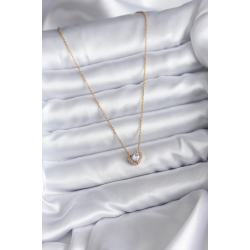 Mey İthalat® 316L Çelik Zincir Gold Renk Charm Kadın Kolye