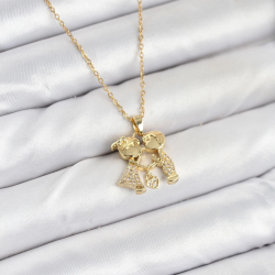 Mey İthalat® 316L Çelik Zincir Gold Renk Erkek Kız Model Kadın Kolye