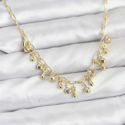 Mey İthalat® 316L Çelik Zincir Gold Renk Kadın Kolye