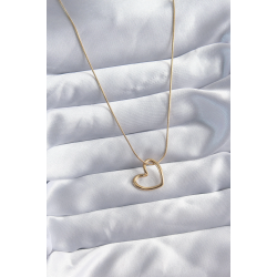 Mey İthalat® 316L Çelik Zincir Gold Renk Kalp Model Kadın Kolye