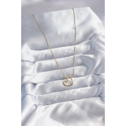 Mey İthalat® 316L Çelik Zincir Gold Renk Kalp Model Kadın Kolye