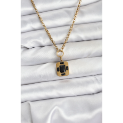 Mey İthalat® 316L Çelik Zincir Gold Renk Vintage Model Kadın Kolye