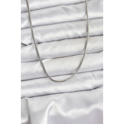 Mey İthalat® 316L Çelik Zincir Gümüş Renk 60 cm Yılan Zincir Kadın Kolye