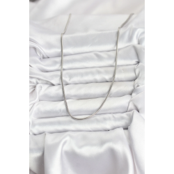 Mey İthalat® 316L Çelik Zincir Gümüş Renk 60 cm Yılan Zincir Kadın Kolye