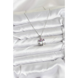 Mey İthalat® 316L Çelik Zincir Gümüş Renk Chirtsmas Bell Model Yılbaşı Temalı Kadın Kolye