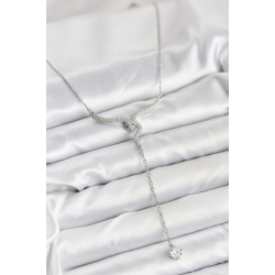 Mey İthalat® 316L Çelik Zincir Gümüş Renk Yılan Model Y Kolye