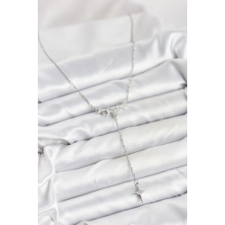 Mey İthalat® 316L Çelik Zincir Gümüş Renk Yıldız Model Y Kadın Kolye