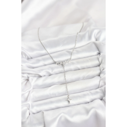 Mey İthalat® 316L Çelik Zincir Gümüş Renk Yıldız Model Y Kadın Kolye