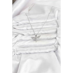 Mey İthalat® 316L Çelik Zincir Gümüş Renk Yusufçuk Model Kadın Kolye