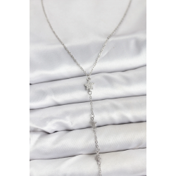 Mey İthalat® 316L Çelik Zincir Gümüş Renkli Yıldız Model Kadın Y Kolye