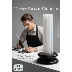 Mey İthalat® 33'lü Set: 11mm Kalın Ultra-Şeffaf Profesyonel Sıcak Silikon – Kristal Berraklığında Güçlü Yapışkan
