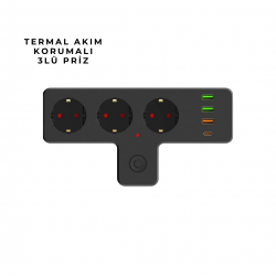 Mey İthalat® 3397 AKIM KORUMALI PRİZ