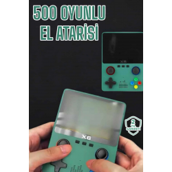 Mey İthalat® 3.5 İnç Ekran 1000 Oyunlu Oyun Konsolu El Atarisi Miüzik Dinleme ve Kitap Okuma