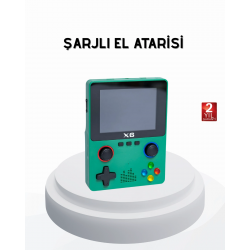 Mey İthalat® 3.5 İnç IPS Ekranlı Taşınabilir Oyun Konsolu Ergonomik Çift Tetikli