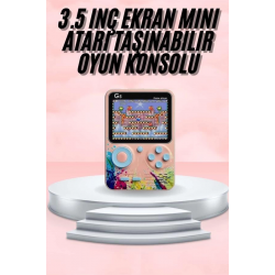 Mey İthalat® 3.5 İnç Klasik Retro LCD Ekran 500 Oyunlu Oyun Konsolu Taşınabilir