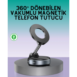 Mey İthalat® 360 Derece Ayarlanabilir Manyetik Araç Telefon Standı