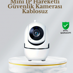 Mey İthalat® 360° Dönen Akıllı WiFi Kamera – Uzaktan Kontrol ve İki Yönlü Ses Özellikli