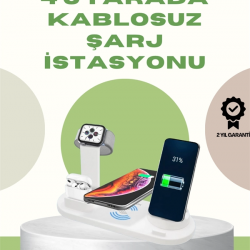 Mey İthalat® 360° Döner Bağlantı Noktalı Kaymaz Taban – Akıllı Şarj Teknolojisiyle Donatılmış Geniş Uyumluluk