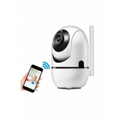 Mey İthalat® 360° Full HD Akıllı Kamera Hareket Sensörlü Wifi Kamera Çocuk Güvenlik Kamerası