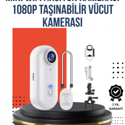 Mey İthalat® 360° Klipsli Manyetik Spor Kamera Yüksek Çözünürlük
