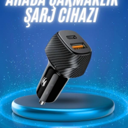 Mey İthalat® 38W Oto Çakmaklık Araç Içi Şarj Cihazı Hızlı Şarj Uzun Ömürlü