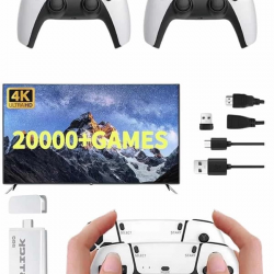 Mey İthalat® 3D 4K 2000 Oyunlu Game Stick Oyun Konsolu Çift Konsol