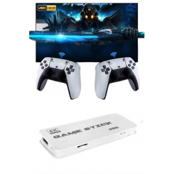 Mey İthalat® 3D 4K HD 2.4G Game Stick 4K Ultra Hd Oyun Konsolu Çift Kollu