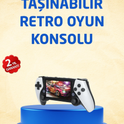 Mey İthalat® 3D Ekranlı Mini Oyun Konsolu + Multimedya