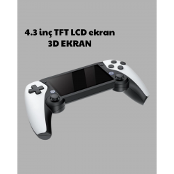 Mey İthalat® 3D Ekranlı Mini Oyun Konsolu + Multimedya