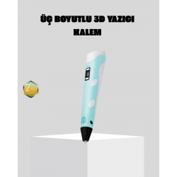 Mey İthalat® 3D Kalem Ergonomik ve 1.75 mm Filament Destekli FDM Yazıcı Kalemi