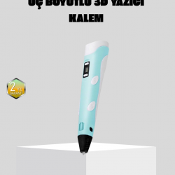 Mey İthalat® 3D Kalem Ergonomik ve 1.75 mm Filament Destekli FDM Yazıcı Kalemi