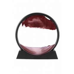 Mey İthalat® 3D Led Işıklı Kum Saati Gece Lambası Hareketli Sulu Kum Saati Dekoratif